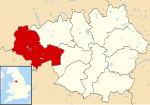 Wigan UK locator map